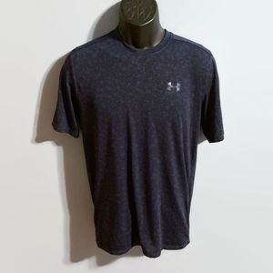 Under Armour HeatGear Men’s Dark Blue/Black Camo Athletic T-Shirt